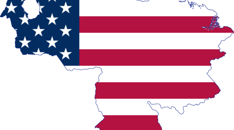 File:The map flag USA controlled by Venezuela, January 3, 2026.png